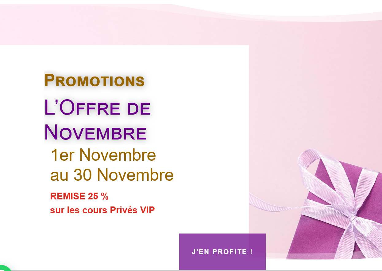 Numérologie Globale, offre de novembre